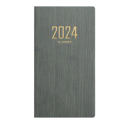 A6 planavimo bloknotas netikros odos viršelis storas popierius, sklandžiai rašomas 2024 m. darbotvarkės sąsiuvinis namų biuro mokyklai