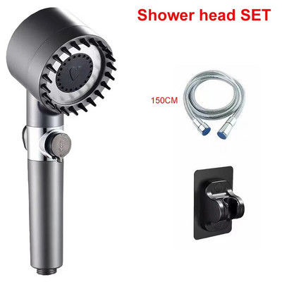 Cap de duș cu 4 moduri Cap de duș de înaltă presiune cu filtru de duș Cabine de duș cu economisire a apei Accesoriu pentru baie