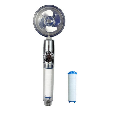 Ακροφύσιο φίλτρου μπάνιου κεφαλής ντους VILOYI Ακροφύσιο φίλτρου μπάνιου με κεφαλή ντους υψηλής πίεσης Turbo προπέλα χειρός