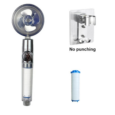 Ακροφύσιο φίλτρου μπάνιου κεφαλής ντους VILOYI Ακροφύσιο φίλτρου μπάνιου με κεφαλή ντους υψηλής πίεσης Turbo προπέλα χειρός