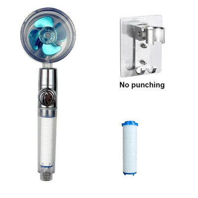 Ακροφύσιο φίλτρου μπάνιου κεφαλής ντους VILOYI Ακροφύσιο φίλτρου μπάνιου με κεφαλή ντους υψηλής πίεσης Turbo προπέλα χειρός