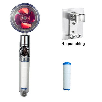 Ακροφύσιο φίλτρου μπάνιου κεφαλής ντους VILOYI Ακροφύσιο φίλτρου μπάνιου με κεφαλή ντους υψηλής πίεσης Turbo προπέλα χειρός