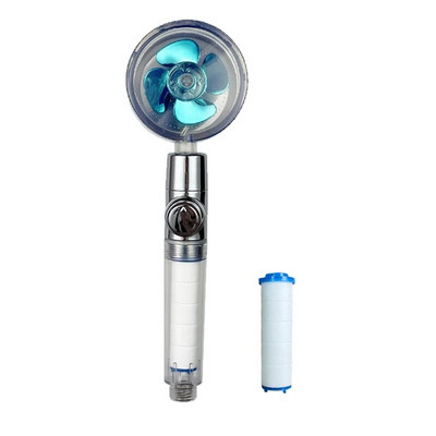 Ακροφύσιο φίλτρου μπάνιου κεφαλής ντους VILOYI Ακροφύσιο φίλτρου μπάνιου με κεφαλή ντους υψηλής πίεσης Turbo προπέλα χειρός