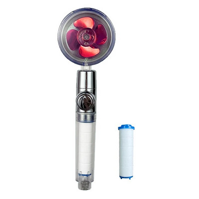 Ακροφύσιο φίλτρου μπάνιου κεφαλής ντους VILOYI Ακροφύσιο φίλτρου μπάνιου με κεφαλή ντους υψηλής πίεσης Turbo προπέλα χειρός