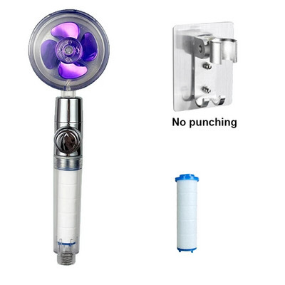 Ακροφύσιο φίλτρου μπάνιου κεφαλής ντους VILOYI Ακροφύσιο φίλτρου μπάνιου με κεφαλή ντους υψηλής πίεσης Turbo προπέλα χειρός