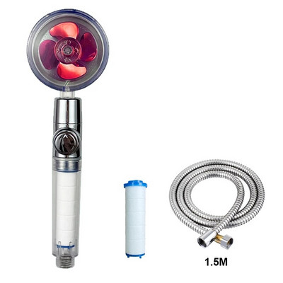 Ακροφύσιο φίλτρου μπάνιου κεφαλής ντους VILOYI Ακροφύσιο φίλτρου μπάνιου με κεφαλή ντους υψηλής πίεσης Turbo προπέλα χειρός