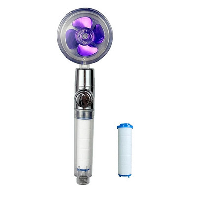 Ακροφύσιο φίλτρου μπάνιου κεφαλής ντους VILOYI Ακροφύσιο φίλτρου μπάνιου με κεφαλή ντους υψηλής πίεσης Turbo προπέλα χειρός