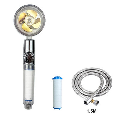 Ακροφύσιο φίλτρου μπάνιου κεφαλής ντους VILOYI Ακροφύσιο φίλτρου μπάνιου με κεφαλή ντους υψηλής πίεσης Turbo προπέλα χειρός