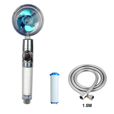 Ακροφύσιο φίλτρου μπάνιου κεφαλής ντους VILOYI Ακροφύσιο φίλτρου μπάνιου με κεφαλή ντους υψηλής πίεσης Turbo προπέλα χειρός