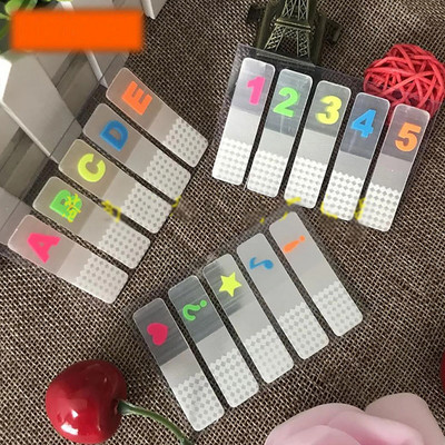 Έγχρωμοι κολλώδεις δείκτες ταξινόμησης Ημιδιαφανές χρώμα καθαρό Πρακτικό για είδη γραφείου και σχολικά είδη