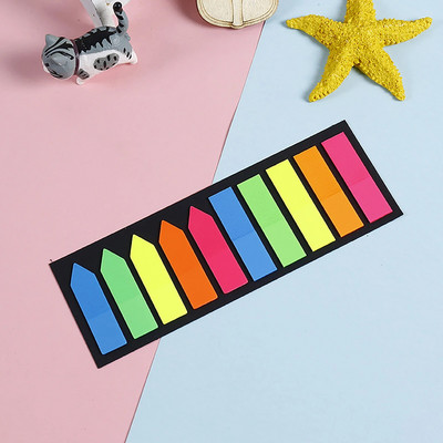 Έγχρωμοι κολλώδεις δείκτες ταξινόμησης Ημιδιαφανές χρώμα καθαρό Πρακτικό για είδη γραφείου και σχολικά είδη