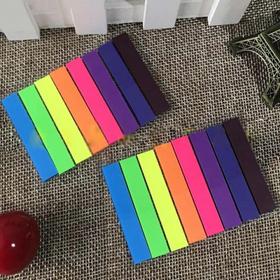 Έγχρωμοι κολλώδεις δείκτες ταξινόμησης Ημιδιαφανές χρώμα καθαρό Πρακτικό για είδη γραφείου και σχολικά είδη