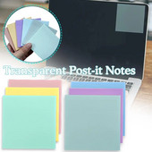 Μικρό φρέσκο διαφανές σημείωμα Αδιάβροχο διαφανές σημειωματάριο για μαθητές σχολείου Αυτοκόλλητα ημερολογίου σελιδοδείκτης