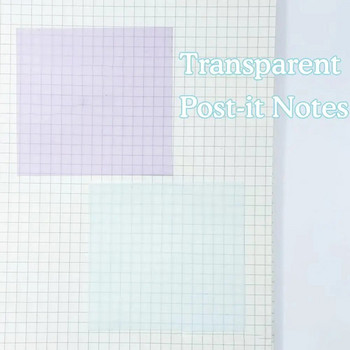 Μικρό φρέσκο διαφανές σημείωμα Αδιάβροχο διαφανές σημειωματάριο για μαθητές σχολείου Αυτοκόλλητα ημερολογίου σελιδοδείκτης