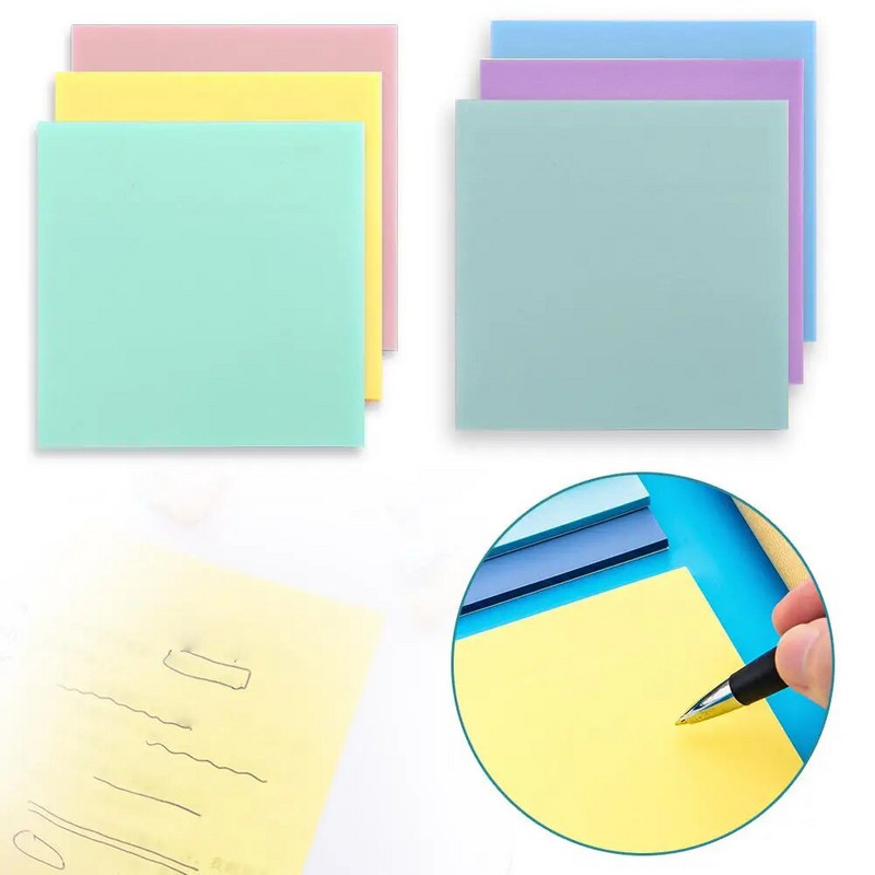 Μικρό φρέσκο διαφανές σημείωμα Αδιάβροχο διαφανές σημειωματάριο για μαθητές σχολείου Αυτοκόλλητα ημερολογίου σελιδοδείκτης