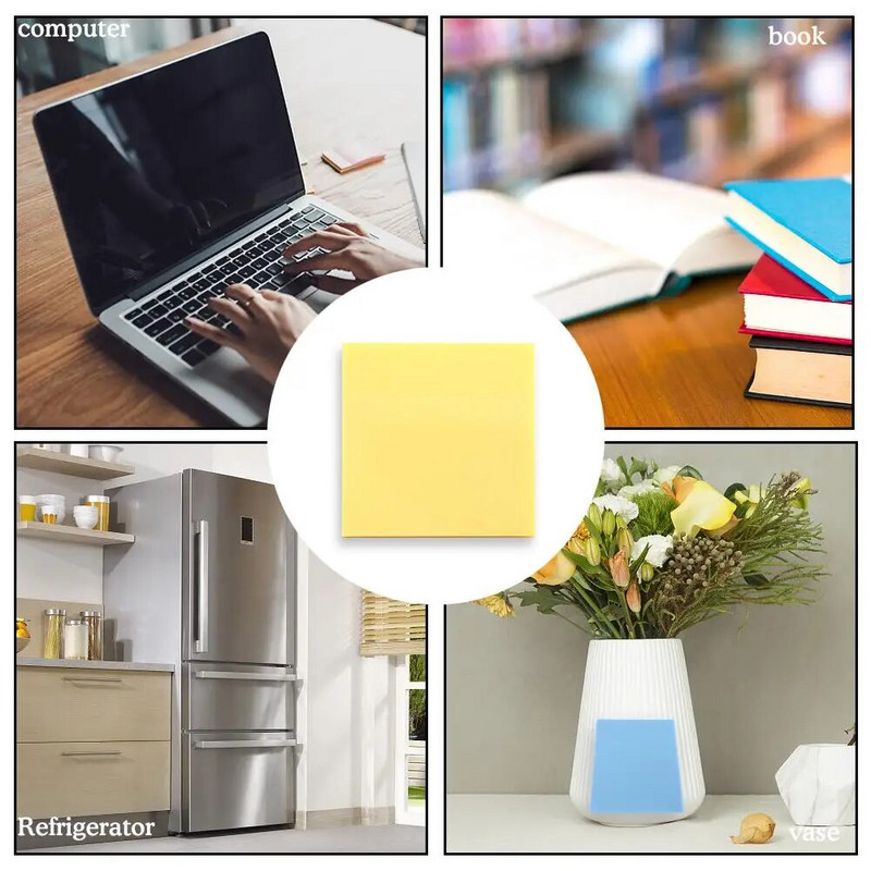 Μικρό φρέσκο διαφανές σημείωμα Αδιάβροχο διαφανές σημειωματάριο για μαθητές σχολείου Αυτοκόλλητα ημερολογίου σελιδοδείκτης