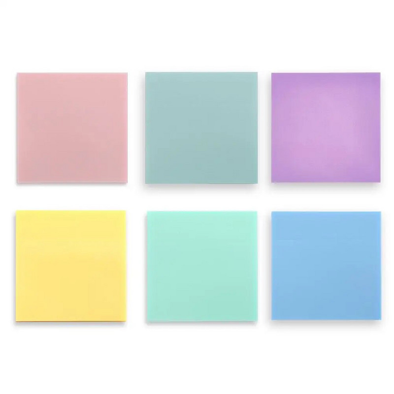 Μικρό φρέσκο διαφανές σημείωμα Αδιάβροχο διαφανές σημειωματάριο για μαθητές σχολείου Αυτοκόλλητα ημερολογίου σελιδοδείκτης