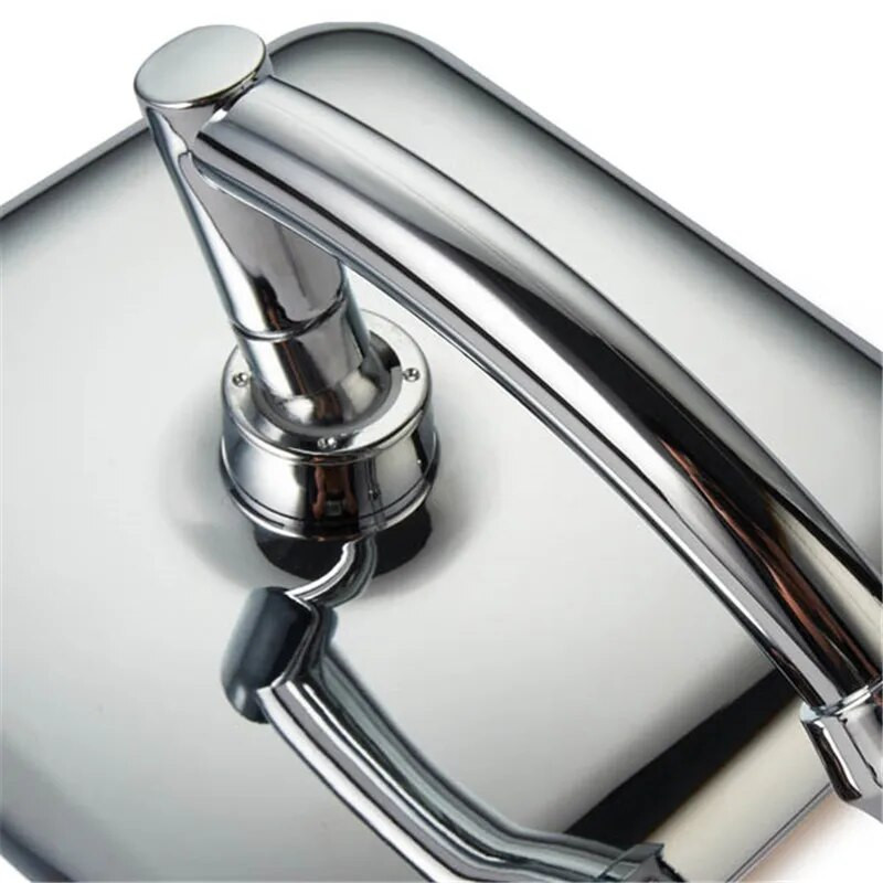 Κεφαλή ντους βροχής μπάνιου 9 ιντσών Περιστροφή 360 μοιρών ABS Κεφαλή ντους με εξοικονόμηση νερού χρωμίου Λεπτή κεφαλή ντους χειρός