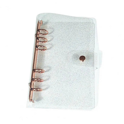 Dnevnik Univerzalna prijenosna vodootporna školjka A5 A6 6 prstenova za uvezivanje ružičasto zlatne korice za bilježnice Školska školjka za bilježnice