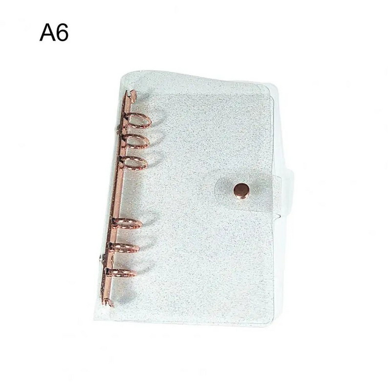 Dnevnik Univerzalna prijenosna vodootporna školjka A5 A6 6 prstenova za uvezivanje ružičasto zlatne korice za bilježnice Školska školjka za bilježnice