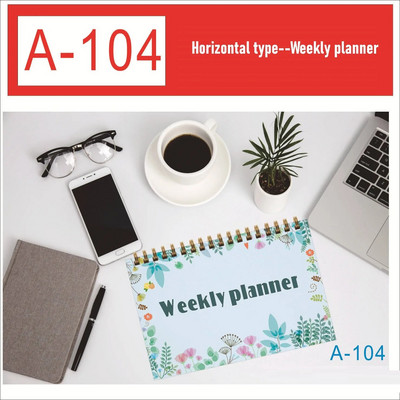 120 Σελίδες Ημερήσιος Εβδομαδιαίος Σχεδιασμός Α5 Ατζέντα Σπειροειδές Σημειωματάριο Στόχος Πρόγραμμα Συνήθειας Οργανωτής Σημειωματάριο για Υπάλληλο Σχολικής Γραφικής ύλης