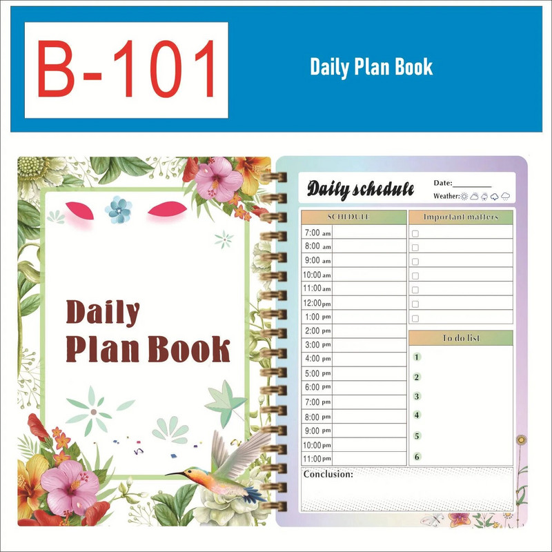 120 Σελίδες Ημερήσιος Εβδομαδιαίος Σχεδιασμός Α5 Ατζέντα Σπειροειδές Σημειωματάριο Στόχος Πρόγραμμα Συνήθειας Οργανωτής Σημειωματάριο για Υπάλληλο Σχολικής Γραφικής ύλης