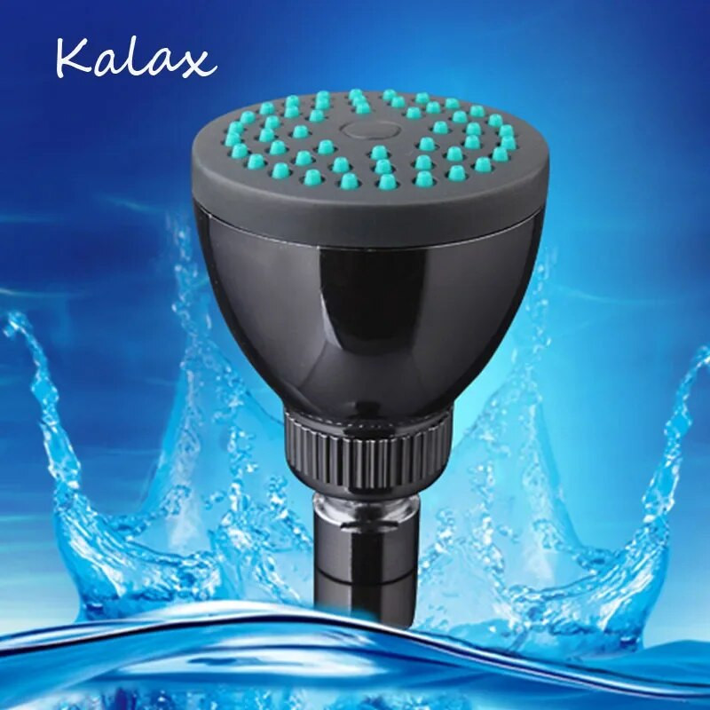 1 tk dušiotsik ABS Chrome käeshoitav vett säästev ümmargune dušisegistipea universaalne vannitoa SPA dušipea vannituppa