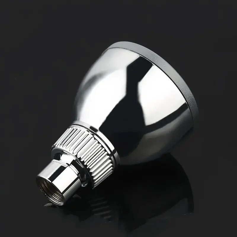 1 tk dušiotsik ABS Chrome käeshoitav vett säästev ümmargune dušisegistipea universaalne vannitoa SPA dušipea vannituppa