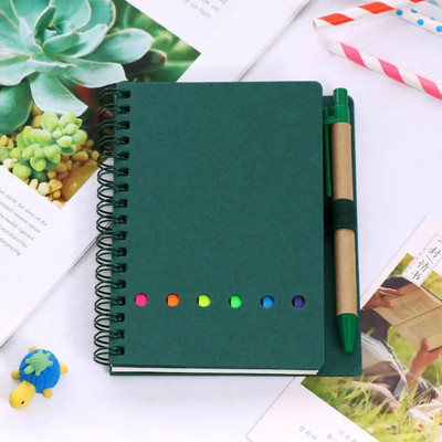 Φάκελος αρχείου σημειωματάριου με αυτοκόλλητα ετικετών Φάκελος αρχείου σημειωματάριου με επαναγεμιζόμενο περιοδικό χαρτικών