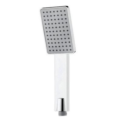 Cap de duș de înaltă presiune Stropitor portabil pătrat argintiu/negru Pulverizator universal multifuncțional Accesorii pentru baie pentru casă
