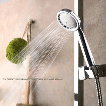 Дъждовна душ глава под високо налягане Спестяване на вода Висококачествена дюза за пръскане Сребърна душ глава под налягане Аксесоари за баня