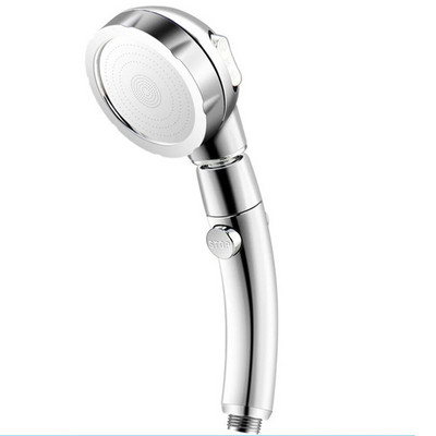 Cap de duș de înaltă presiune 3 setări de pulverizare cu comutator de pauză ON/OFF, rotativ la 360 de grade, accesorii pentru baie.