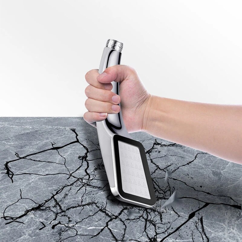 Αξεσουάρ μπάνιου κεφαλή ντους 300 οπών με τετράγωνη πίεση που εξοικονομεί νερό Κεφαλή ντους Abs