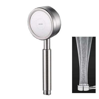 Zloog 304 roostevabast terasest vannitoa dušipea, kukkumiskindel, vastupidav käeshoitav kõrgsurveduši vihmadušipea