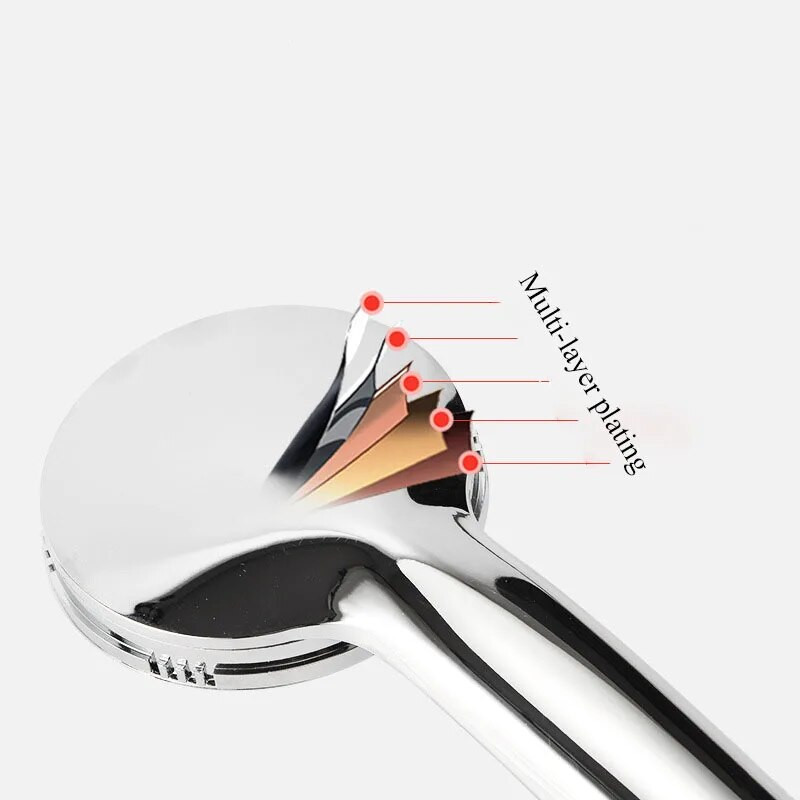 1 vnt slėginis antgalis dušo galvutė ABS vonios kambario priedai aukšto slėgio vandenį taupantys krituliai chromo dušo galvutė