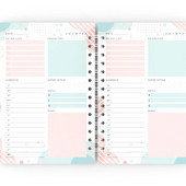 2024. aasta nädalaplaneerija Dateerimata spiraalne päevakava A5 märkmikuplaneerija enesedistsipliini ajakava Kirjatarbed kontoritarbed