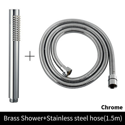 Žalvarinė rankinė dušo galvutė, šlifuota auksinė rankinė dušo galvutė Nikelinis vonios purkštukas Matinis juodas rožinis auksinis rankinis dušo chromas