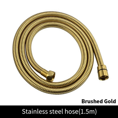 Žalvarinė rankinė dušo galvutė, šlifuota auksinė rankinė dušo galvutė Nikelinis vonios purkštukas Matinis juodas rožinis auksinis rankinis dušo chromas