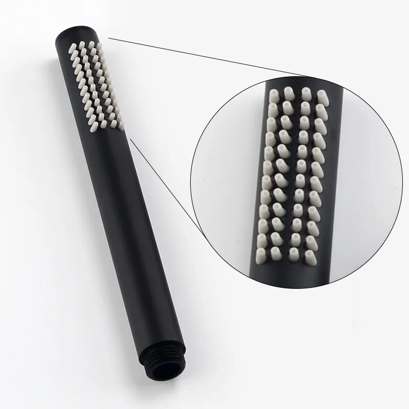 Žalvarinė rankinė dušo galvutė, šlifuota auksinė rankinė dušo galvutė Nikelinis vonios purkštukas Matinis juodas rožinis auksinis rankinis dušo chromas