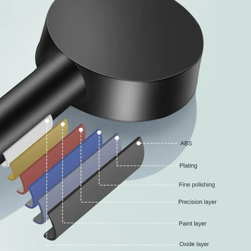 Kõrgsurvedušiotsik 5 režiimi reguleeritav dušiotsik, vett säästev ühe nupuvajutusega pihustusotsik Vannitoa tarvikud