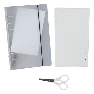 Επαναχρησιμοποιούμενο αυτοκόλλητο βιβλίο με ψαλίδι 50 σελίδων Frosted Storage Βιβλίο συλλογής αυτοκόλλητων άλμπουμ A6