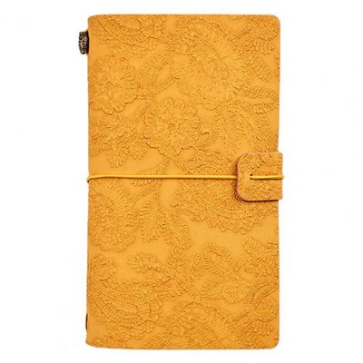 Σημειωματάριο ταξιδιού A6 Vintage ανάγλυφο σημειωματάριο χειροτεχνίας 3D κάλυμμα δαντέλας Αντικαταστάσιμο σχολικό ημερολόγιο αποκομμάτων ημερολογίου μαθητών