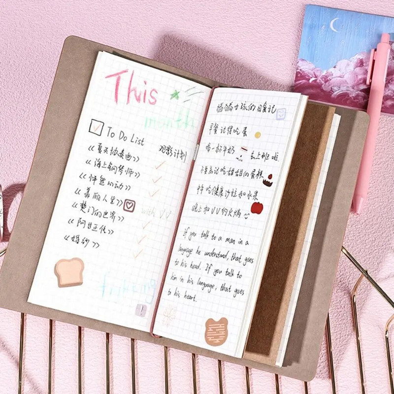 Σημειωματάριο ταξιδιού A6 Vintage ανάγλυφο σημειωματάριο χειροτεχνίας 3D κάλυμμα δαντέλας Αντικαταστάσιμο σχολικό ημερολόγιο αποκομμάτων ημερολογίου μαθητών