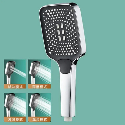 4 režimų reguliuojama dušo galvutė aukšto slėgio vandenį taupantis dušo maišytuvas su savaime išsivalančiais vieno mygtuko „Cut Shift“ vonios kambario priedais