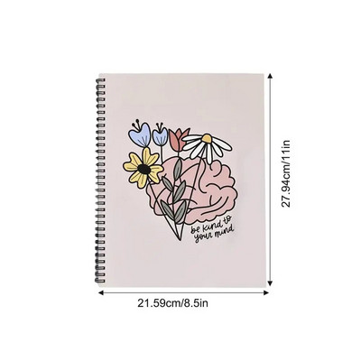 Protas Psichikos sveikatos užrašų knygelė Savidrausmės dienoraštis Padidinkite laimę Sąsiuviniai Savitarnos planavimo priemonė Mokykliniai reikmenys Daugiau laimės