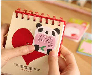 Χαριτωμένο ζώο Αυτοκόλλητα Αυτοκόλλητα Σημειώσεις Σημειωματάριο Σημειωματάριο γάτα panda Δώρο Γραφική ύλη Escolar Papelaria Σχολική προμήθεια
