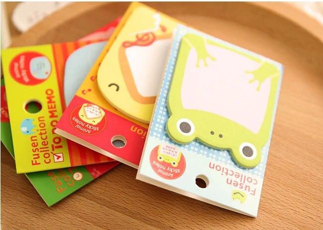 Armsad loomad Kleebised Märkmed Memoleht Märkmik kassi panda Kingitus Kirjatarbed Escolar Papelaria koolitarbed