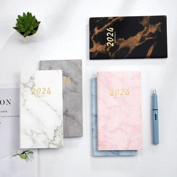 2024 Planner\'s Notebook Stationery Notebook με μαρμάρινο σχέδιο