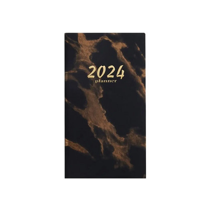 2024 Planner`s Notebook Kirjatarvete märkmik marmormustriga