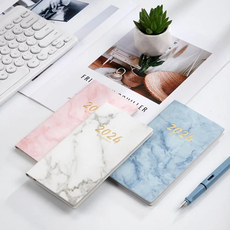 2024 Planner`s Notebook Kirjatarvete märkmik marmormustriga